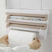 Во wallидот монтиран кујнски прицврстувач за калај фолија за хартиени хартиени држач за ролна со сечење на уредот за складирање