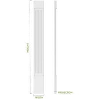 9 W 120 H 2 P рамен панел PVC Pilaster W Декоративен капитал и база