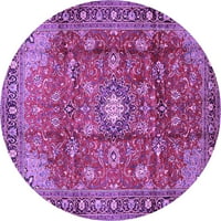 Ахгли Компанија Затворен Круг Персиски Виолетова Традиционална Област Килими, 6 ' Круг