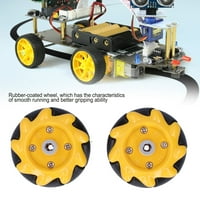 Меканум тркало паметни роботски делови за автомобили додатоци Омнидирекција DIY компоненти на играчки ABS гума, за роботски