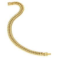 Крајбрежен накит златен позлатен нараквица од не'рѓосувачки челик на нараквица 8,25 “