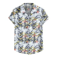 Блузи со маица со маици за мажи на дозвола Продажба на машки модни и удобни кратки ракави со еден гради кошула врвот на врвот