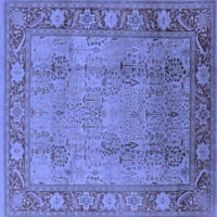 Ахгли Компанија Внатрешен Правоаголник Ориентални Сини Традиционални Теписи, 8' 10'