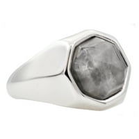 Менски оригинален прстен од не'рѓосувачки челик од месечината