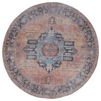 Обединети ткајачи шарм Светиот преоден медалјонски област килим, теракота, 6 '6 9' 2