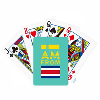 Јас Сум Од Костарика Покер Играње Карти Табла Игра На Табла