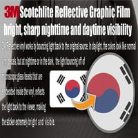 Рефлектирачки Налепници За Знаме На Јужна Кореја И САД