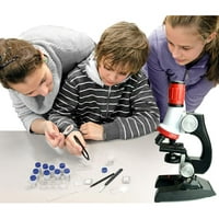 Кајануо Враќање На Училиште Одобрување Играчки образование Рани деца времиња прилагодлив фокус микроскоп комплет играчка
