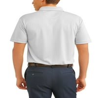 Изведба на Бен Хоган со кратки ракави со кратки ракави со текстуриран голф Поло кошула