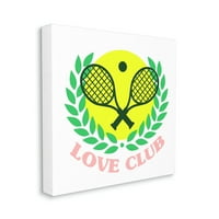 The Suleple Love Club Тениски рекети спортски спортски сликарство галерија завиткано платно печатење wallидна уметност
