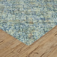 Гламурозен килим од вери, килим со сина светлина, 7ft-3in 9ft-3in област килим