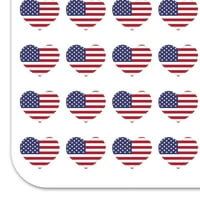 Соединетите Американски држави Американски Сад Знаме Планер Во Облик На Срце Календар Бележник Занает Налепници