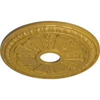 Ekena Millwork 1 8 OD 5 8 ID 1 8 P Рејмонд Медалјон на таванот, рачно насликано iridescent злато